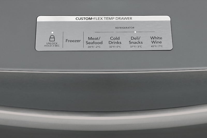 Custom-Flex Temp Drawer Can Refrigerate or Freeze Your Favorites