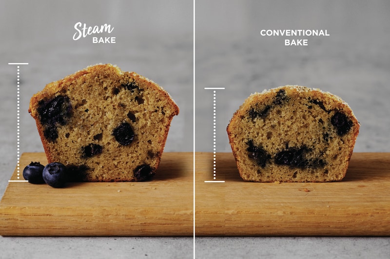 Achieve bakery results at home with Steam Bake