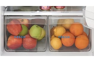 Store-More Humidity-Controlled Crisper Drawers