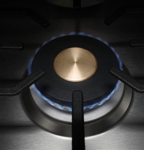 Brass burners accents
