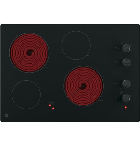 Four radiant cooking elements