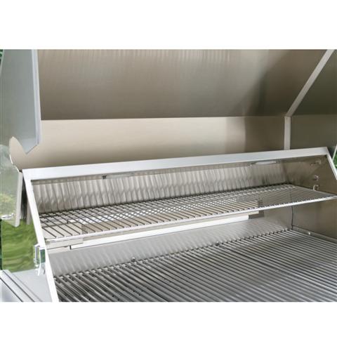 Retractable warming shelf