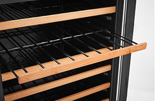 Wire Wine Racks w/Wood Trim