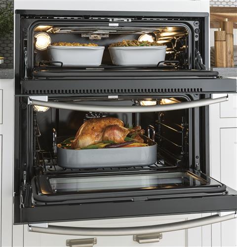 5.0 cu. ft. total oven capacity (2.8 lower; 2.2 upper)