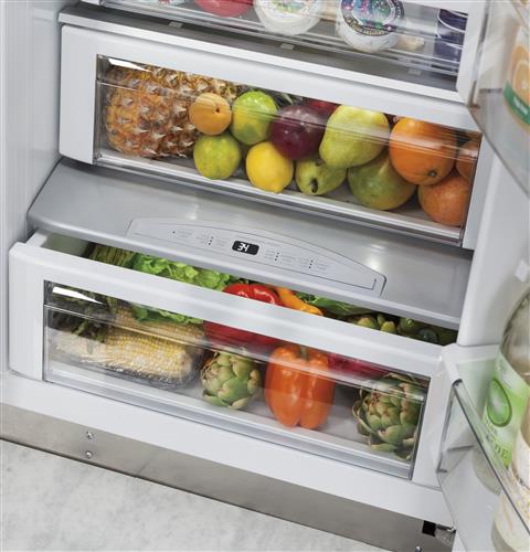 Humidity-controlled vegetable drawer