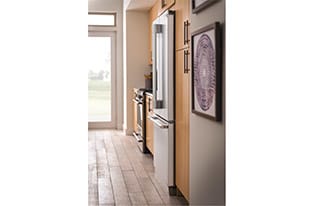 Get a built in look with counter-depth design