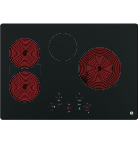 Four radiant cooking elements