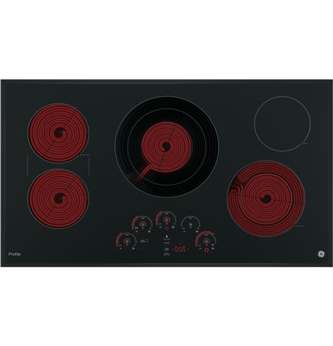 Five radiant cooking elements