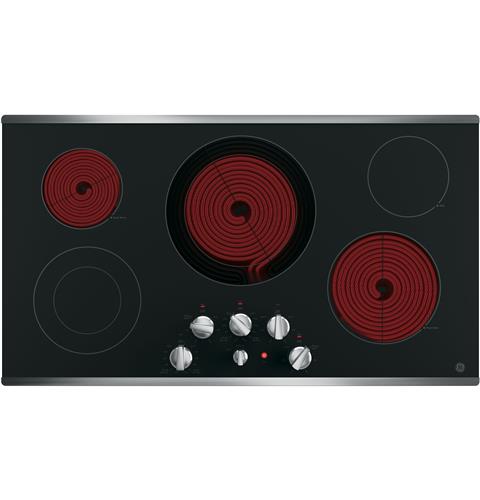 Five radiant cooking elements