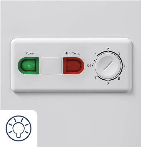 Hi Temp indicator light