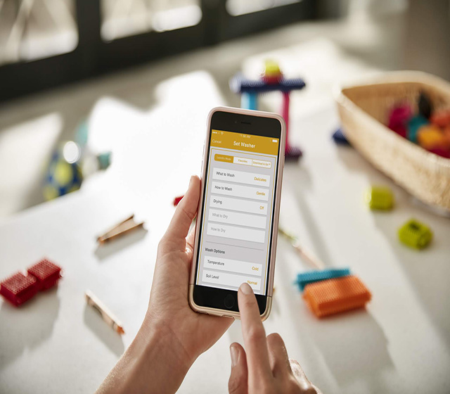 Remote control with the Whirlpool app