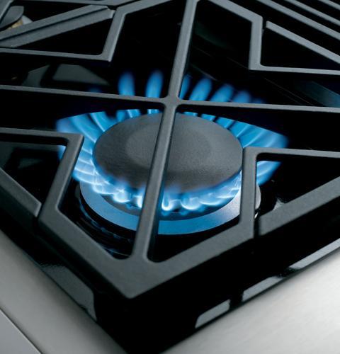 Sealed, dual-flame stacked burners