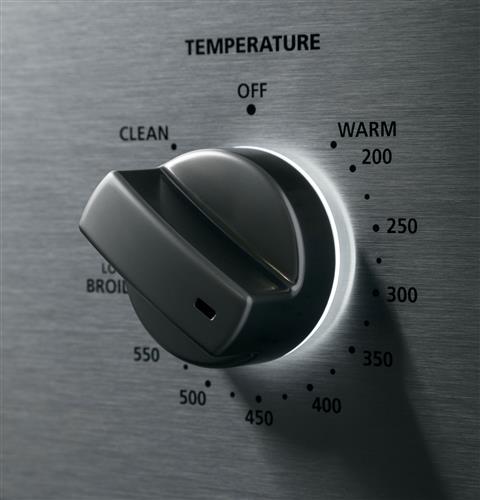 Stainless steel back-lit digital control knobs