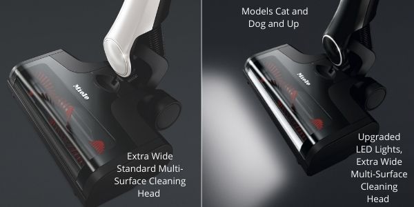Upgraded Cleaning Head with LED Lights on Miele Cat and Dog