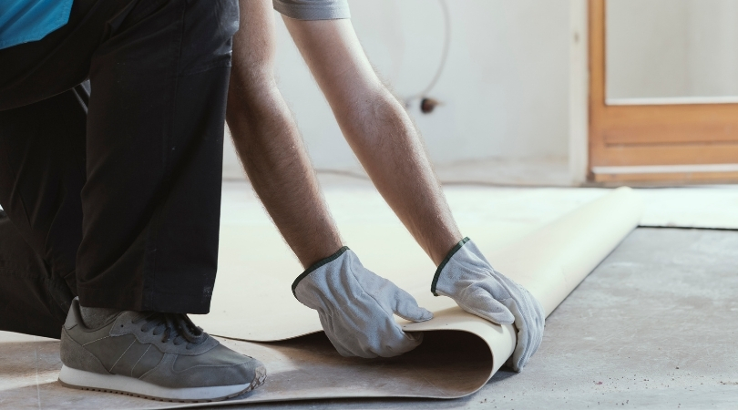 Linoleum sheet flooring