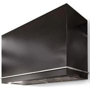 AGA AH3642LGE-BLK-BN Loge 36"W X 42"H Hood w/600 CFM Blower - Gloss Black, Brushed Nickel Trim