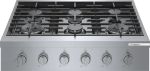 Bosch RGM8658UC 36 Inch Gas Rangetop - 6 Sealed Burners