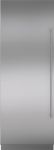 Sub-Zero 7023627 Stainless Steel Door Panel with Tubular Handle and 4 Inch Toe Kick - Left Hinge