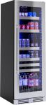XO XOU2470BCGS Column Beverage Center 24in x 70in SS Glass Reversible