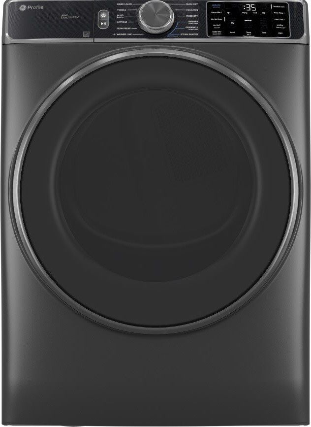 GE Profile 7.8 cu. ft. Capacity Smart Front Load Gas Dryer with Steam and Sanitize Cycle - Carbon Graphite (PFD95GSPWDS)