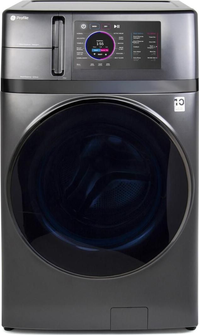 GE Profile 4.8 cu. ft. Capacity UltraFast Combo with Ventless Inverter Heat Pump Technology Washer/Dryer - Carbon Graphite (PFQ97HSPVDS)