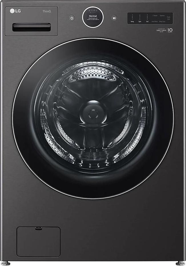 LG WM6700HBA 27" 5.0 Cu. Ft. Front Load Washer, TurboWash - Black Stainless Steel, EZdispense