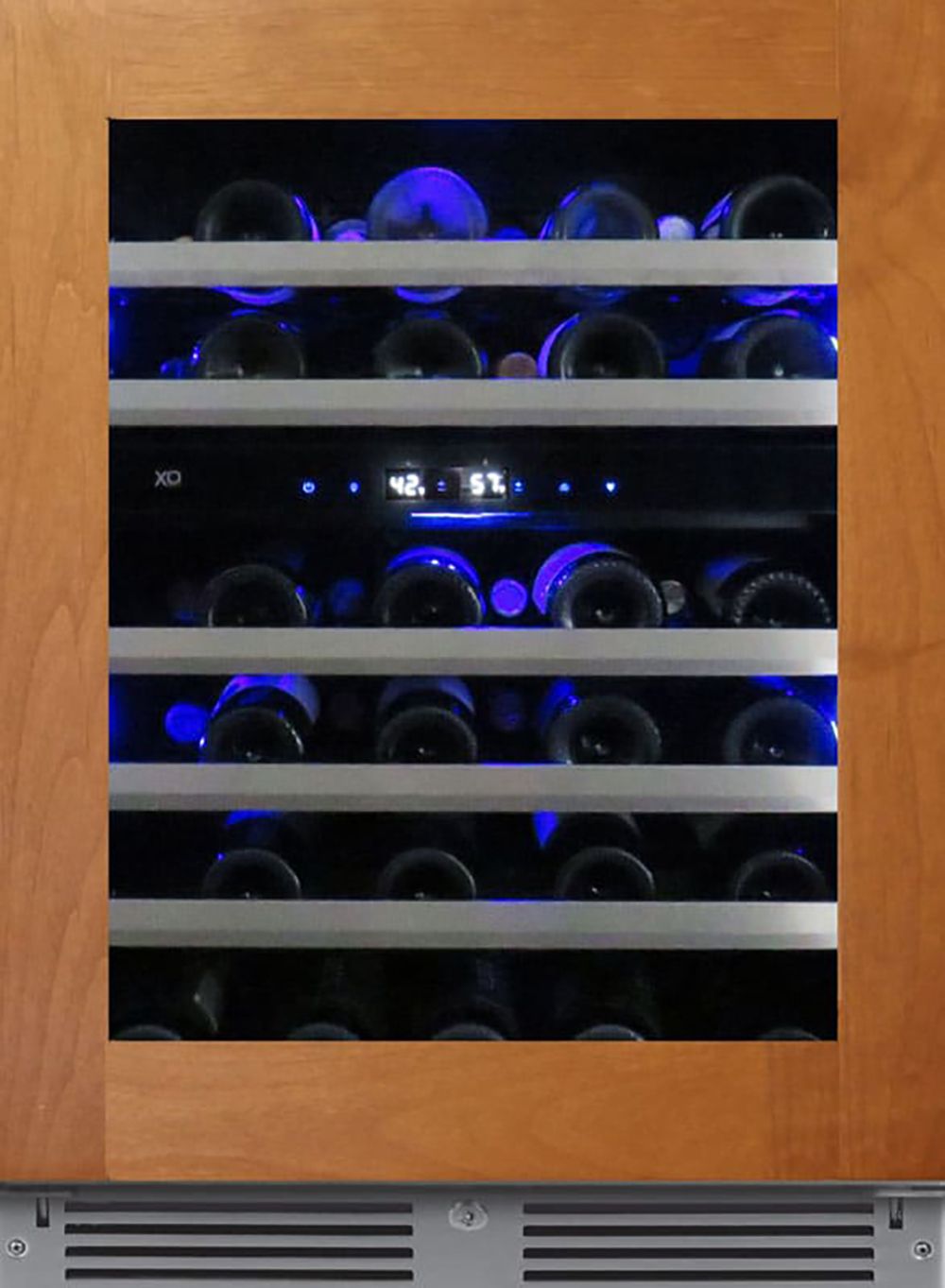XO XOU24WDZGOR 24" Dual Zone Wine Cellar - Right Hinge, Panel Ready Glass Door