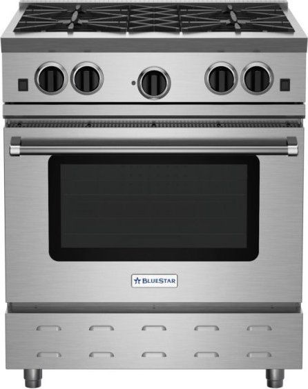 BlueStar RNB304BV2  RNB Series 30" Gas Range - 4 Open Burners
