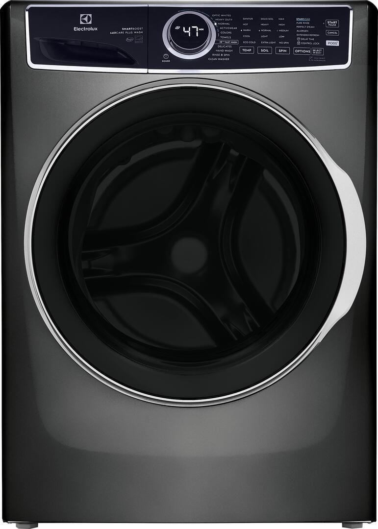Electrolux 600 Series 4.5 cu. ft. Stackable Front Load Washer with Perfect Steam, LuxCare Plus Wash System and SmartBoost - Titanium