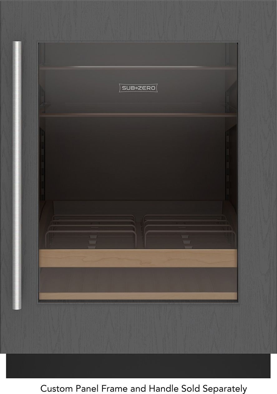 Sub-Zero DEU2450BG/R 24" Designer Undercounter Beverage Center - Panel Ready - Right Hinge