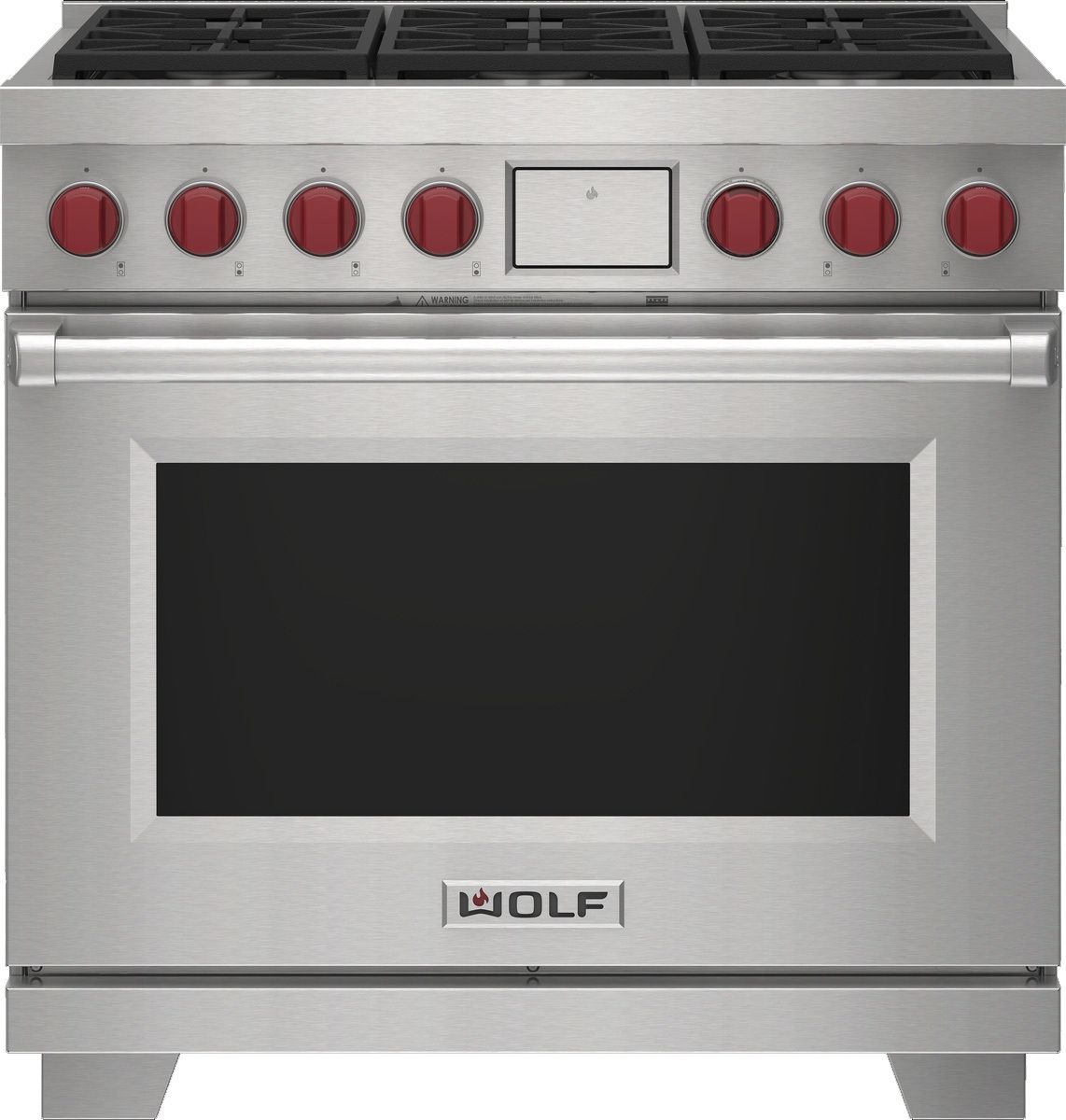 Wolf DF36650/S/P 36" Dual Fuel Range with 6 Burners - Natural Gas