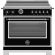Bertazzoni HER365ICFEPNET Heritage 36in Range Induction Self Clean Nero Black