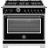 Bertazzoni HER366BCFEPNET Heritage 36in Range Dual Fuel Self Clean Nero Black