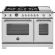 Bertazzoni HER486BTFEPXT Heritage 48in Range Dual Fuel Self Clean SS