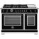 Bertazzoni HER486BTFGMNET Heritage 48in Range All Gas Nero Black