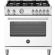 Bertazzoni MAS365DFMBIV Master 36in Range Dual Fuel Manual Clean Bianco White
