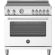 Bertazzoni MAS365INMBIV Master 36in Range Induction Manual Clean Bianco White