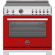 Bertazzoni PRO365ICFEPROT Professional 36in Range Induction Self Clean Rosso Red