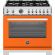 Bertazzoni PRO366BCFEPART Professional 36in Range Dual Fuel Self Clean Arancio Orange