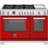 Bertazzoni PRO486BTFEPROT Professional 48in Range Dual Fuel Self Clean Rosso Red