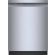 Bosch 100 Series 24 Inch Smart Dishwasher with PrecisionWash & PureDry - Fingerprint-Resistant Brushed Steel, Recessed Handle (SHE41CM5N)