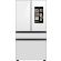 Samsung 23 cu. ft. Smart Bespoke 4-Door French Door Refrigerator with Customizable Panel Colors and Family Hub - White Glass (RF23BB890012)