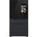 Samsung 29 cu. ft. Smart Bespoke 4-Door French Door Refrigerator with Customizable Panel Colors and Family Hub and Family Hub Panels with Matte Black Steel Middle and Bottom Panels - Charcoal Glass Top (RF29BB89008M)