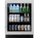 Stainless Glass -  2 Black Wire Shelves, 1 wine & floor cradle - Hinge Right (RG) - Hinging is field reversible