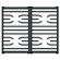 Wolf 825357 Transitional Style Grate Set: for 30 Inch Cooktops