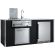 XO XOGOKBARV1BL Black Outdoor Kitchen Bar Island