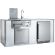 XO XOGOKBARV1WH White Outdoor Kitchen Bar Island