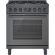 Bosch HGS8045UC 800 Series 30 inch Gas Range, 5 Burners, Convection - Black Stainless Steel