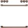 Cafe Front Control Electric Knobs and Handles - Brushed Copper (CXFCEHKPMCU)