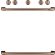 Cafe Freestanding Gas Knobs and Handles - Brushed Copper (CXFSGHKPMCU)